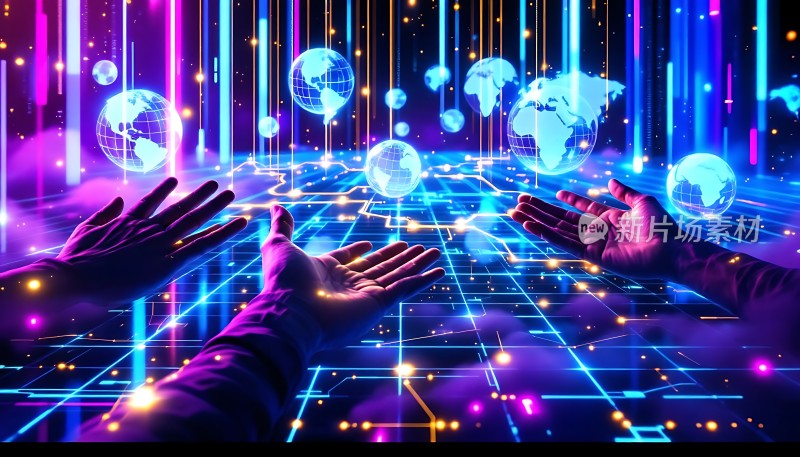 科技之手掌控未来世界