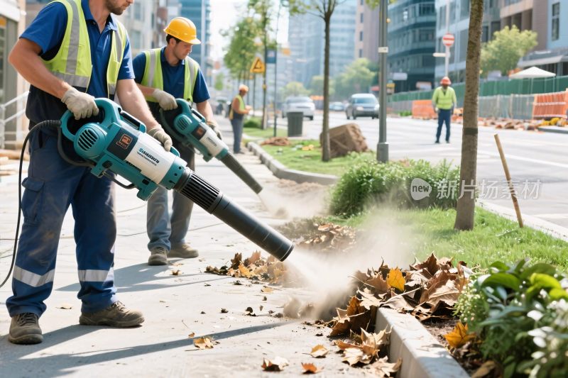 街道清洁作业场景