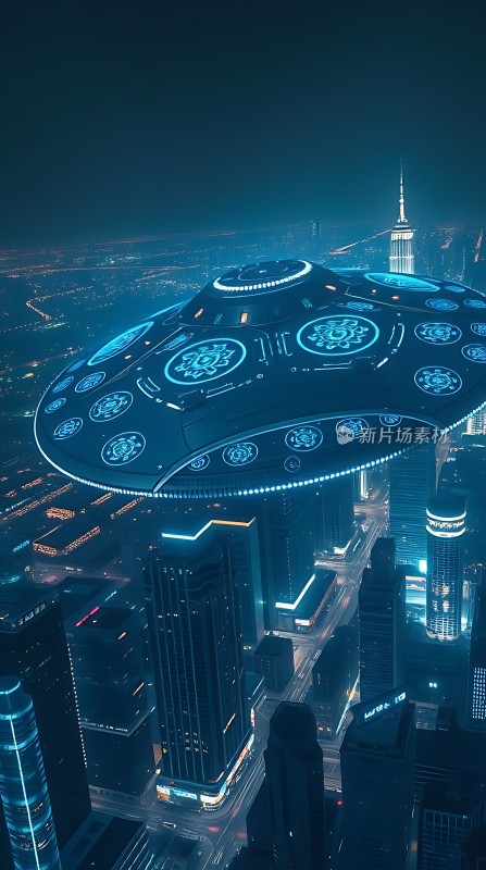 未来之城悬浮城市