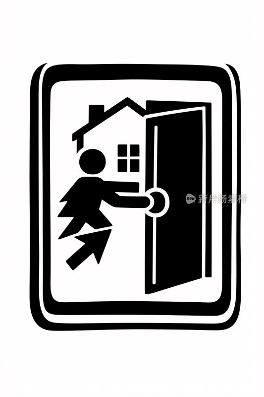 紧急出口标识图标