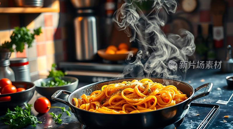 热气腾腾意大利面