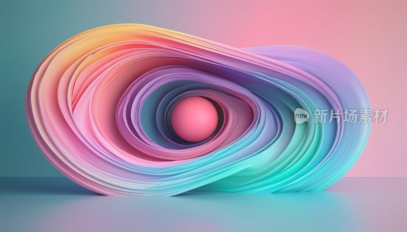 曲线波浪背景图