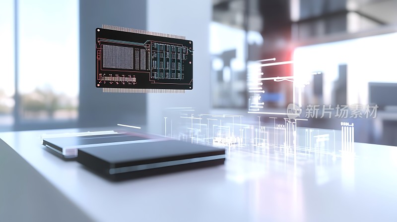 新片场素材芯片科技感
