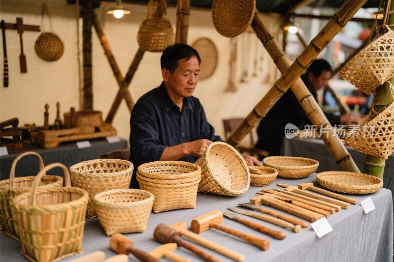 手工艺品市场摊位