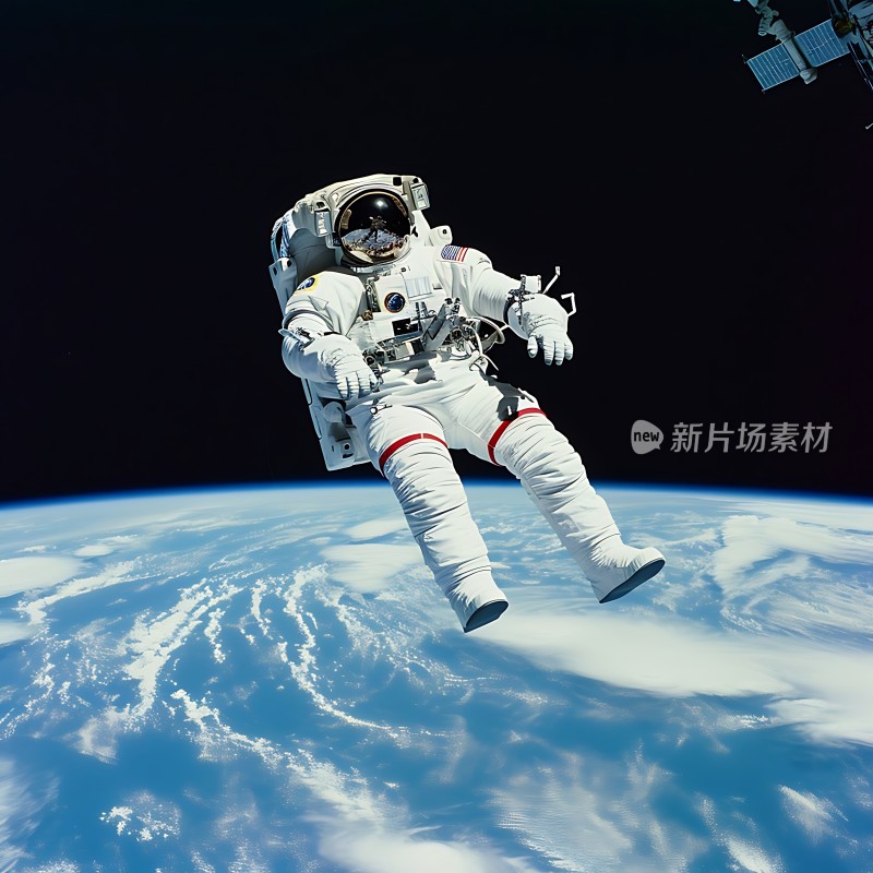 太空漫步宇航员与地球的壮丽对话