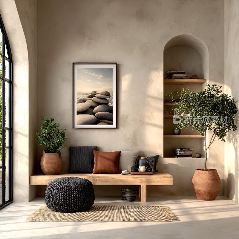 温馨舒适的室内角落场景