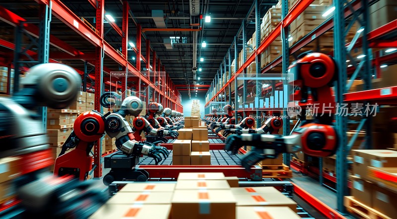 智能仓储机器人协作搬运货物