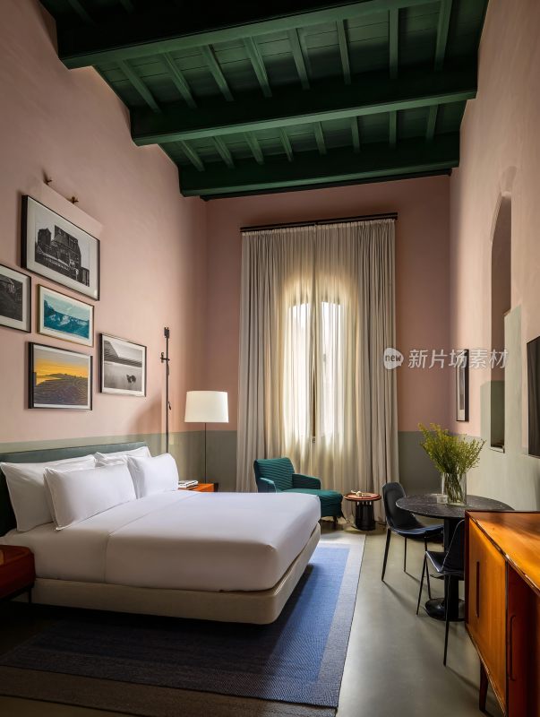 温馨雅致的卧室室内场景