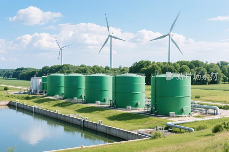 工业风力设施与能源场景