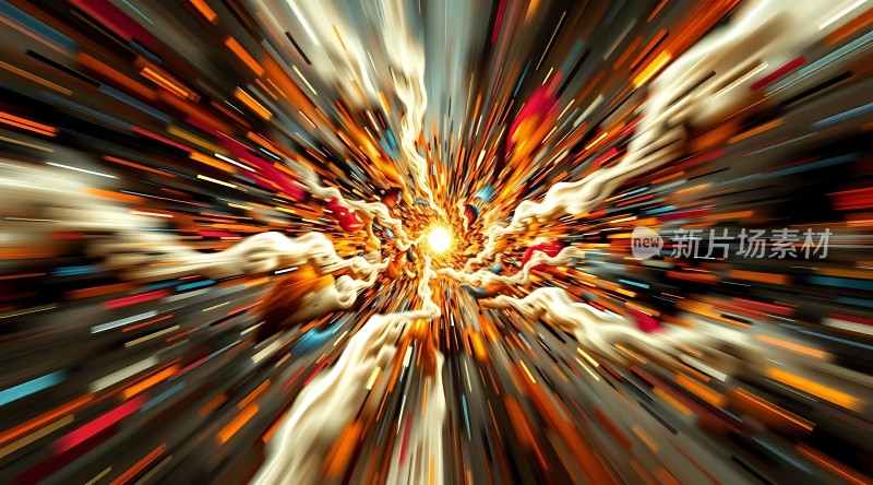 新片场素材光速穿越时空之旅