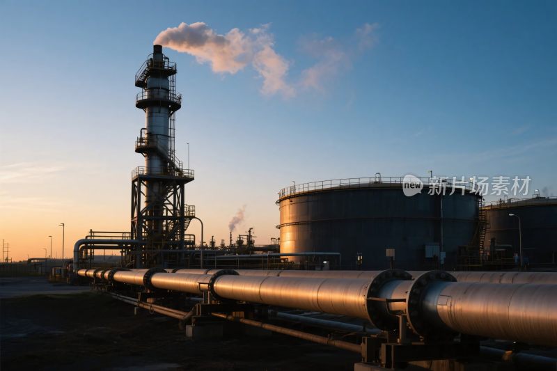工业管线与烟囱设施