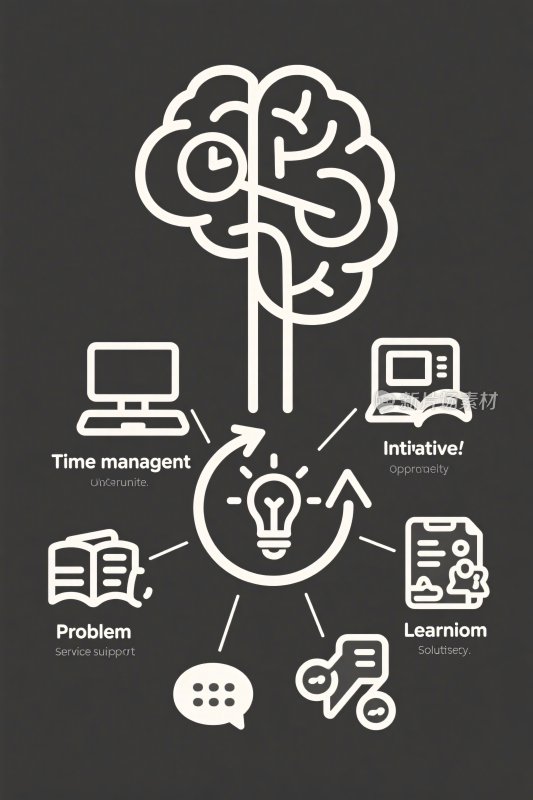 创意思维导图插画