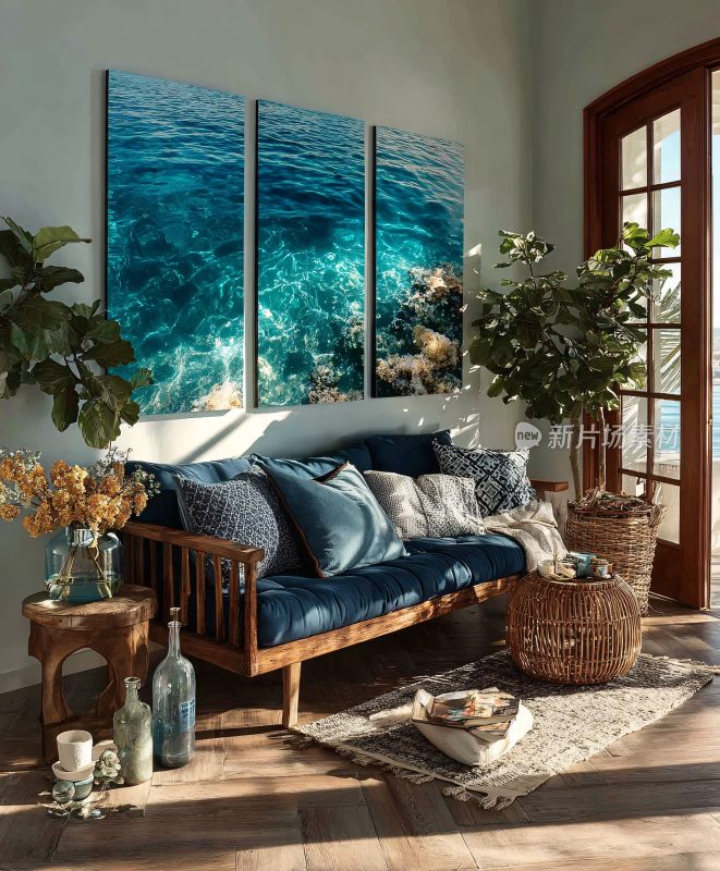 温馨舒适的客厅室内场景