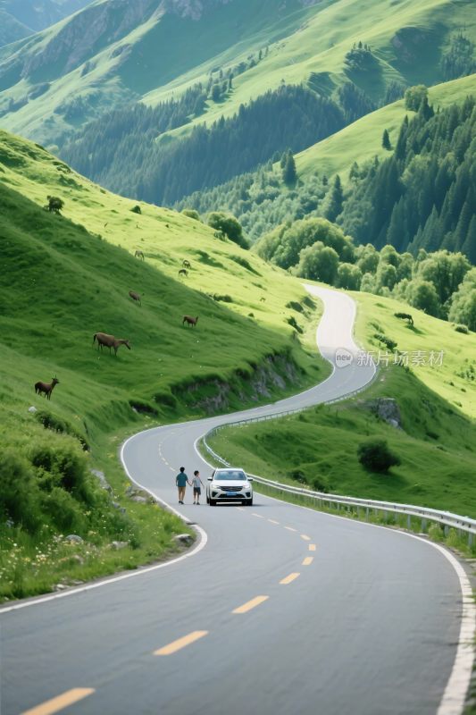 山水公路风景图