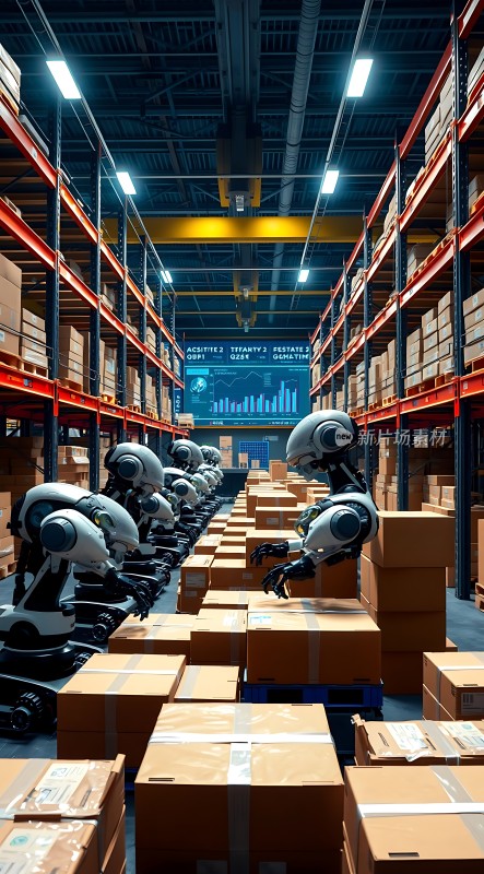 智能机器人仓库作业场景