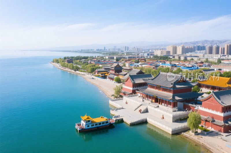 滨水古建筑景观风光