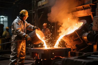 工业炼钢生产场景