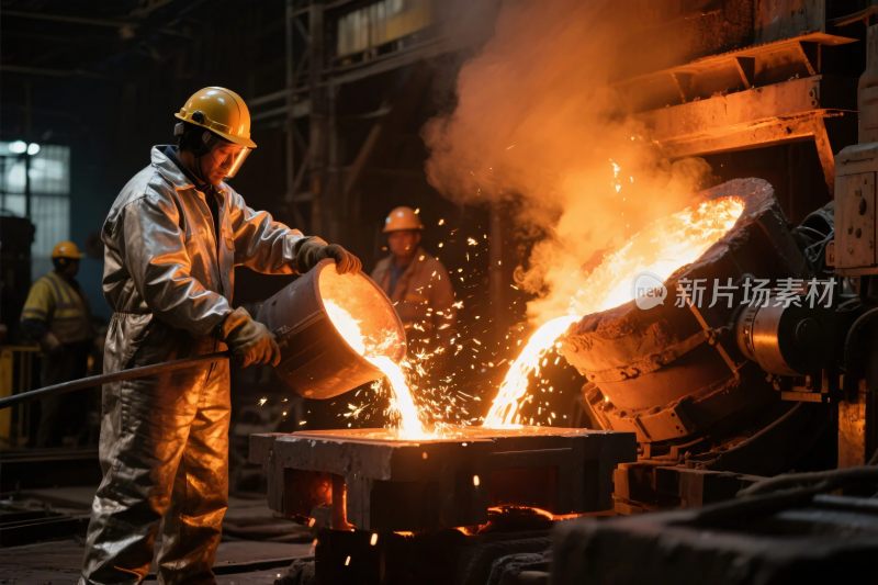 工业炼钢生产场景