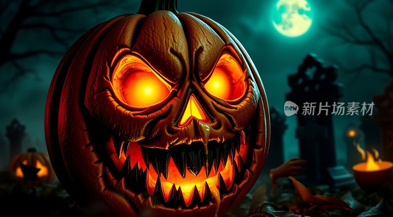 万圣节惊魂夜南瓜灯下的神秘传说