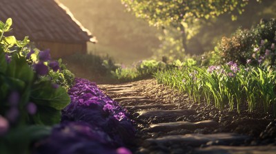 唯美梦幻花田场景 唯美梦幻花田场景