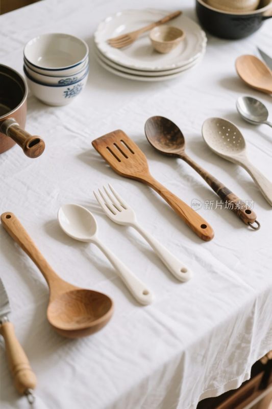 厨房餐具陈列图