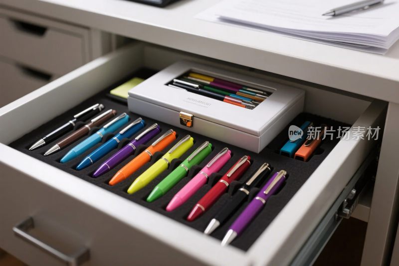 办公抽屉彩色文具