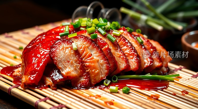 红亮诱人叉烧肉