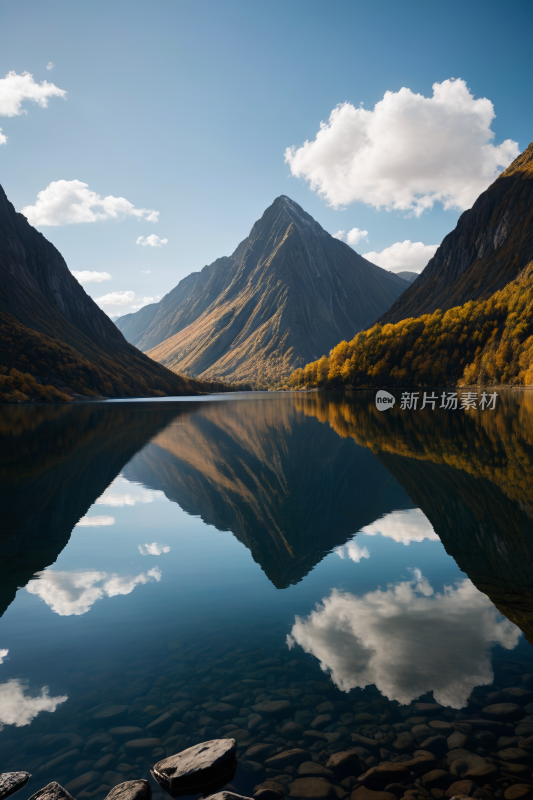 一座山脉高清风景摄影图片