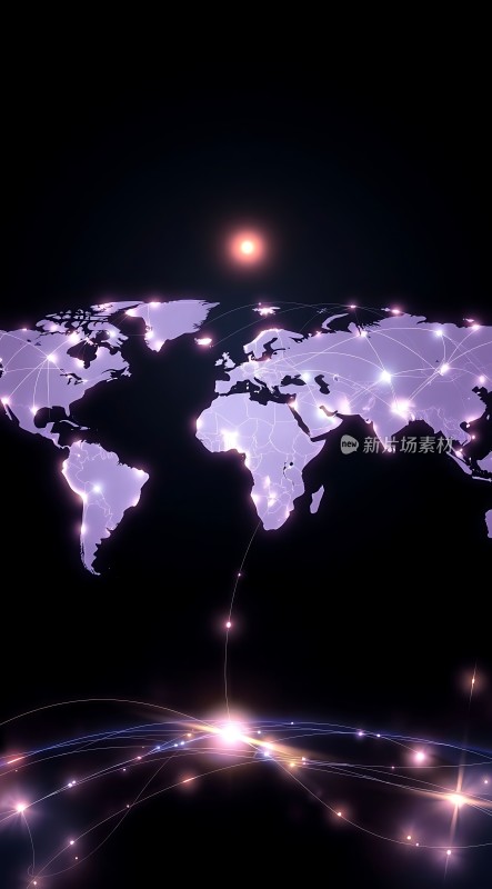 全球网络连接图
