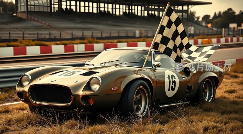 赛道上的复古赛车