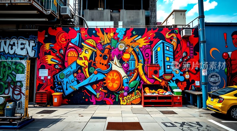 街头艺术盛宴色彩斑斓的涂鸦世界