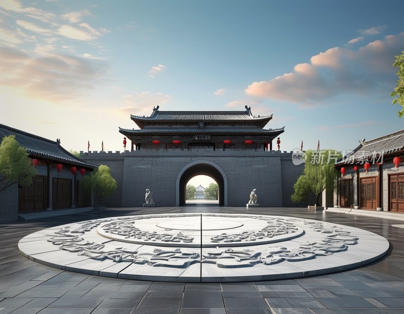 青州古城浮雕景