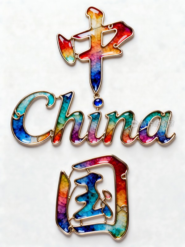 多彩中国风装饰品展示