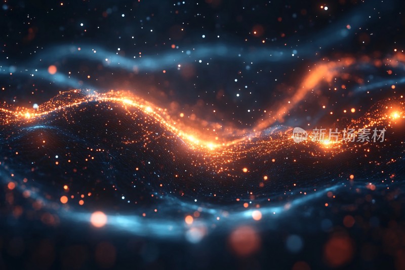 梦幻动感的光效星空背景