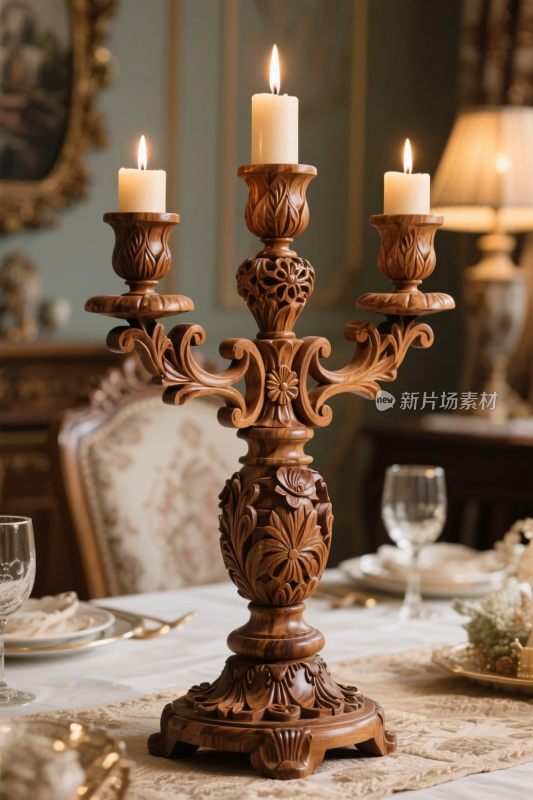 复古烛台装饰场景