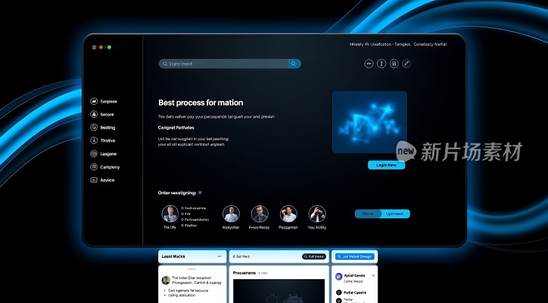 新片场素材未来科技感界面设计