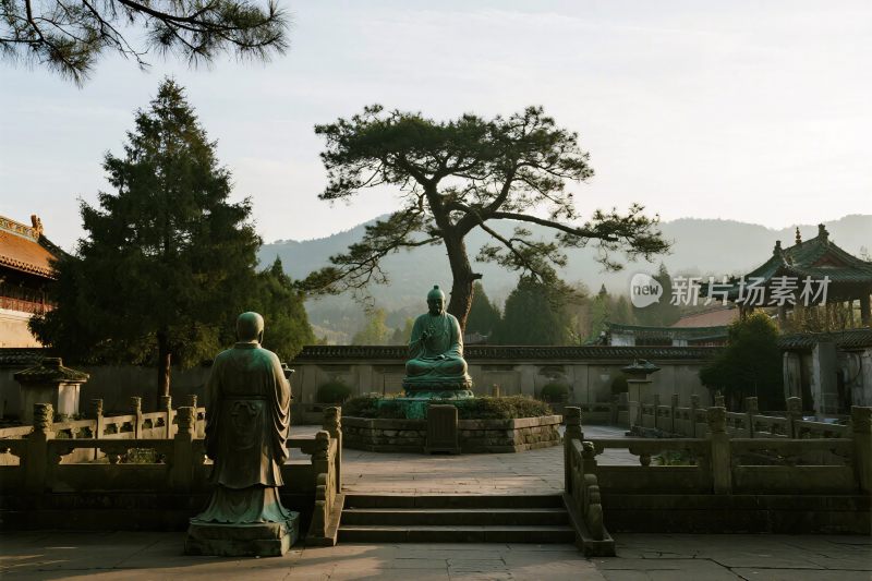 古寺佛像景观
