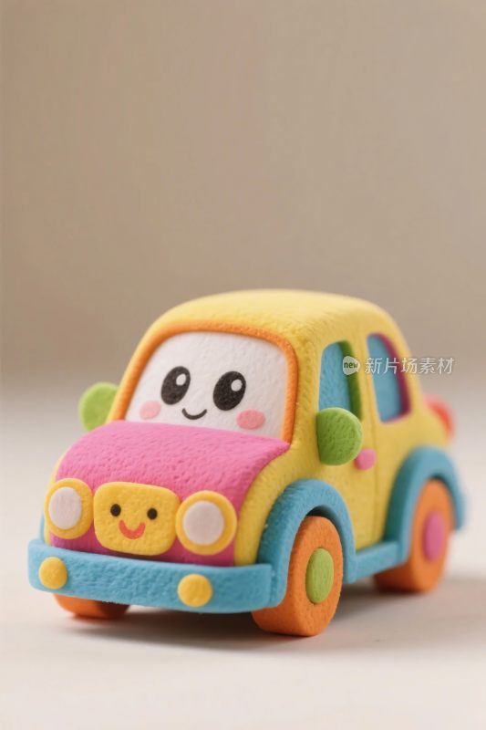 多彩卡通小车玩偶
