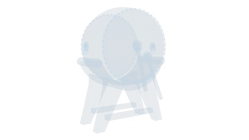 中国大鼓 中国风古风乐器打击乐击鼓音乐