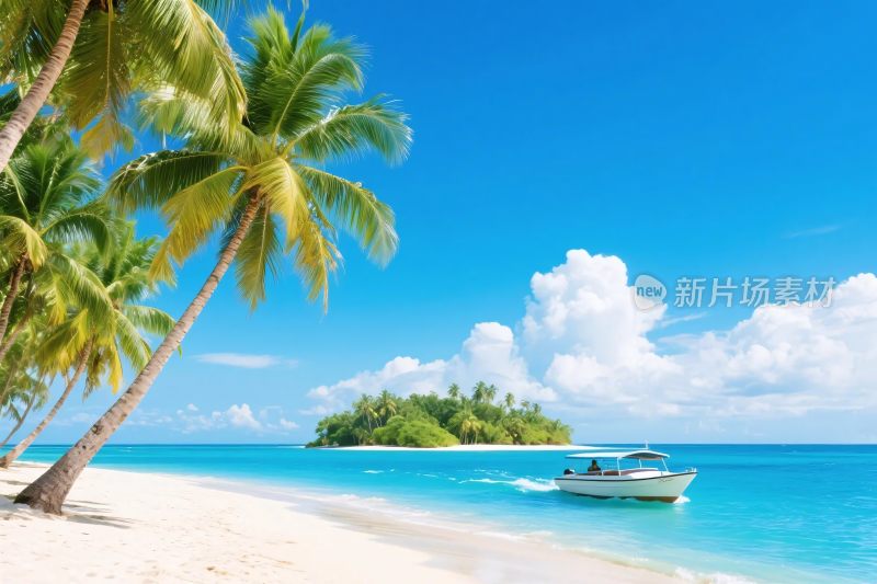 热带海滩风景图