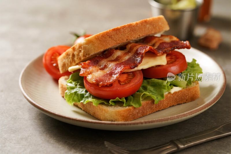 美味三明治食物摄影