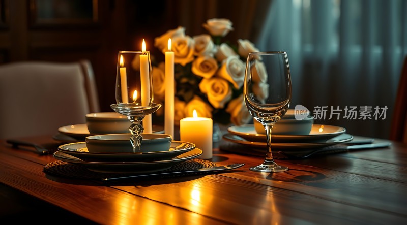烛光晚餐浪漫温馨