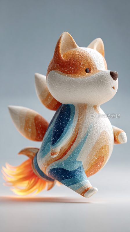 可爱卡通狐狸形象展示