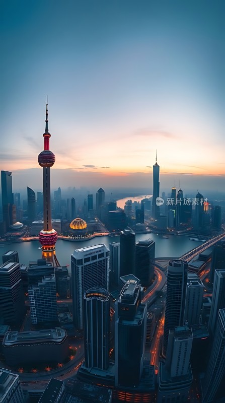 东方明珠与城市天际线