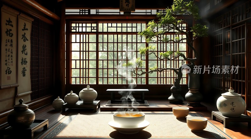古风茶室雅致静好