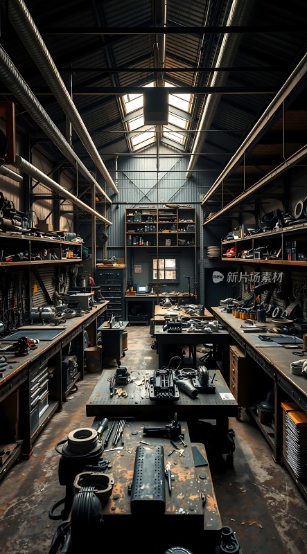 机械车间工具与设备的交响曲