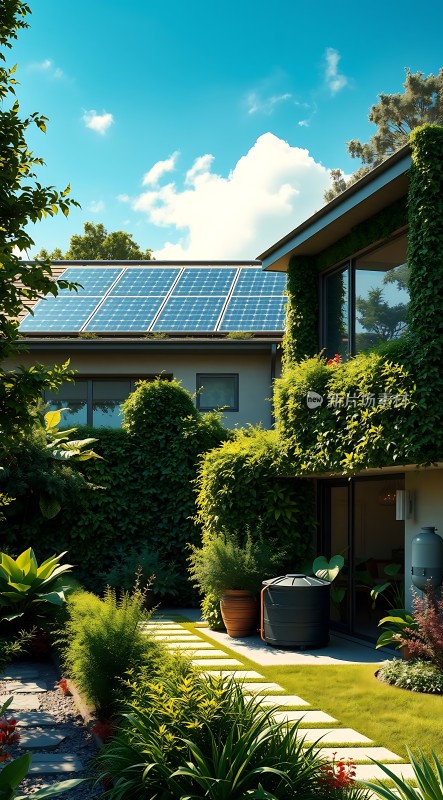绿色家园太阳能与自然和谐共处