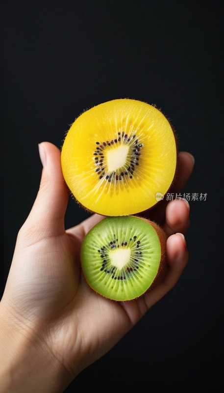 黄心猕猴桃切片