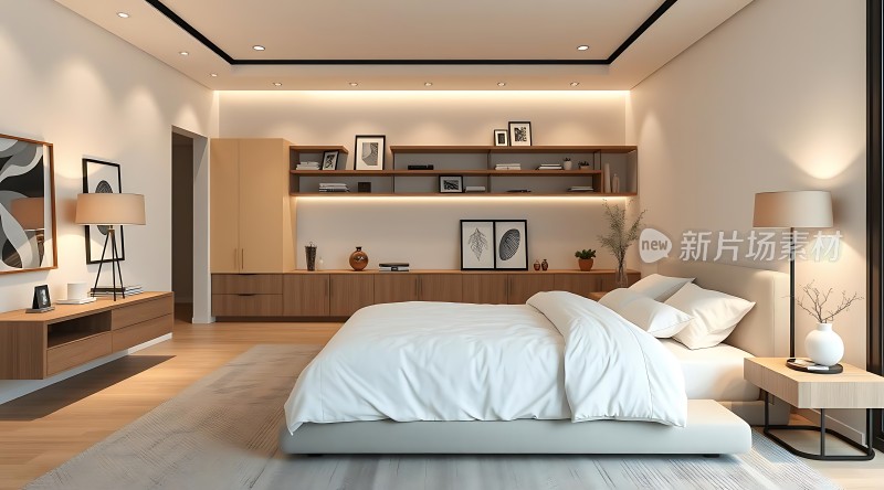 现代简约卧室设计温馨舒适展现生活品质