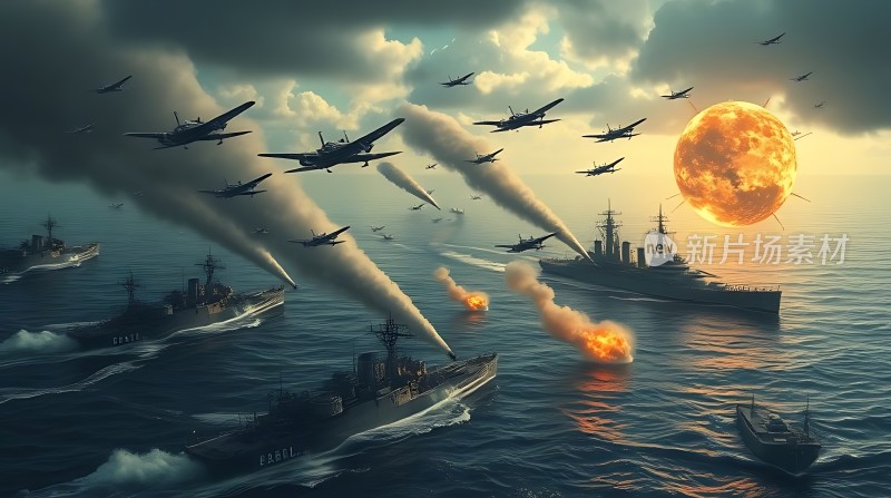 海战风云航母与飞机激战